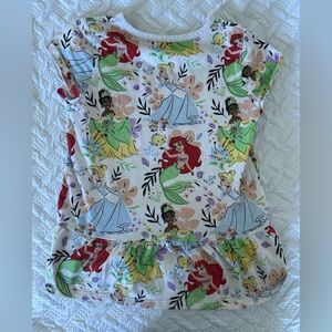 Disney Princess Short Sleeve Kids Tee - Red, Green, Yellow